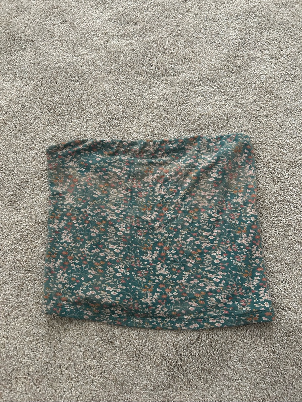 American Eagle Outfitters green Floral Print tube top